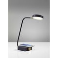 Homeroots Black Metal LED Desk Lamp4.75 x 15.5 x 15.5-19 in. 372618
